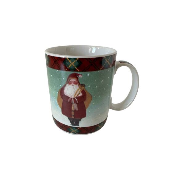 Vintage Father Christmas mug by Block, 1995, two sided - Picture 1 of 6